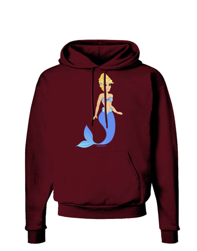 Mermaid Design - Blue Dark Hoodie Sweatshirt-Hoodie-TooLoud-Maroon-Small-Davson Sales