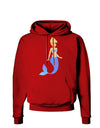 Mermaid Design - Blue Dark Hoodie Sweatshirt-Hoodie-TooLoud-Red-Small-Davson Sales