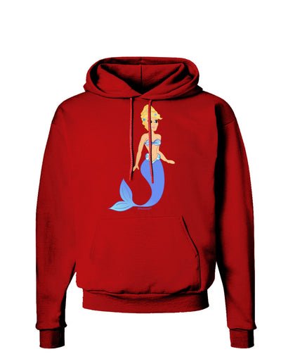 Mermaid Design - Blue Dark Hoodie Sweatshirt-Hoodie-TooLoud-Red-Small-Davson Sales