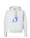 Mermaid Design - Blue Hoodie Sweatshirt-Hoodie-TooLoud-White-Small-Davson Sales