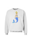 Mermaid Design - Blue Sweatshirt-Sweatshirts-TooLoud-White-Small-Davson Sales