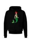 Mermaid Design - Green Dark Hoodie Sweatshirt-Hoodie-TooLoud-Black-Small-Davson Sales