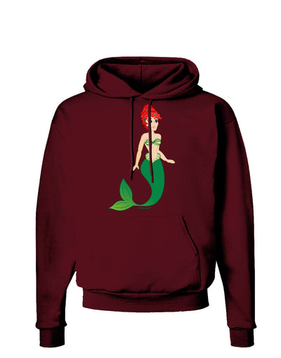 Mermaid Design - Green Dark Hoodie Sweatshirt-Hoodie-TooLoud-Maroon-Small-Davson Sales