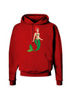 Mermaid Design - Green Dark Hoodie Sweatshirt-Hoodie-TooLoud-Red-Small-Davson Sales