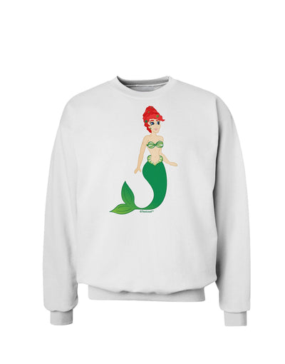 Mermaid Design - Green Sweatshirt-Sweatshirts-TooLoud-White-Small-Davson Sales