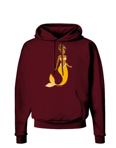 Mermaid Design - Yellow Dark Hoodie Sweatshirt-Hoodie-TooLoud-Maroon-Small-Davson Sales