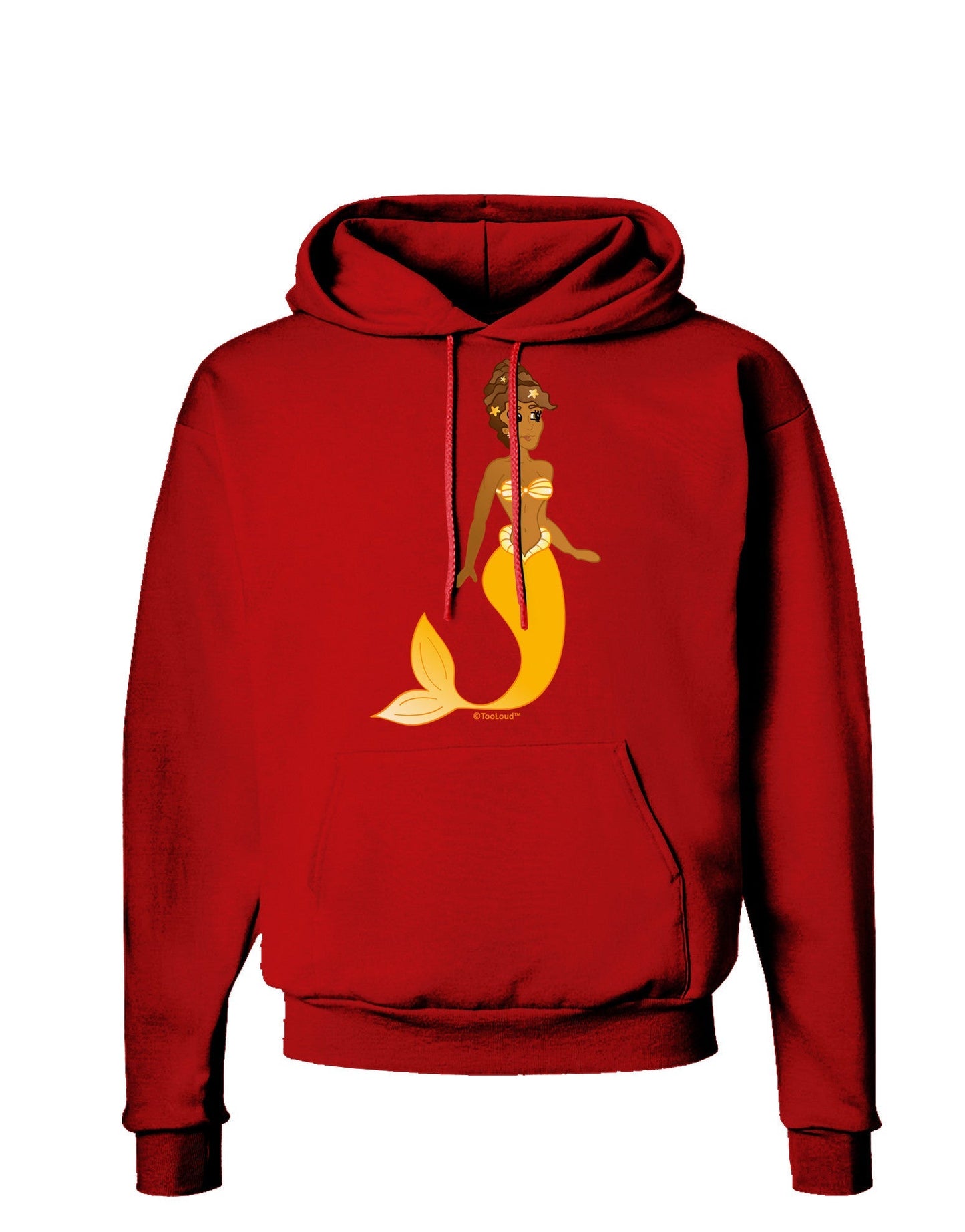Mermaid Design - Yellow Dark Hoodie Sweatshirt-Hoodie-TooLoud-Red-Small-Davson Sales