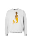 Mermaid Design - Yellow Sweatshirt-Sweatshirts-TooLoud-White-Small-Davson Sales