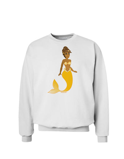 Mermaid Design - Yellow Sweatshirt-Sweatshirts-TooLoud-White-Small-Davson Sales