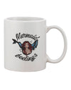 Mermaid-inspired Emotions Imprinted 11 oz Coffee Mug - TooLoud-11 OZ Coffee Mug-TooLoud-Davson Sales