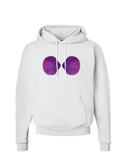 Mermaid Shell Bra Purple Hoodie Sweatshirt by TooLoud-Hoodie-TooLoud-White-Small-Davson Sales