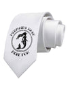 Mermaids Have More Fun - Distressed Printed White Necktie