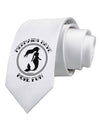 Mermaids Have More Fun Printed White Necktie