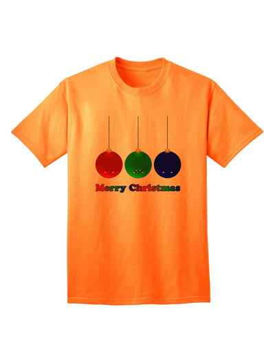 Merry Christmas: Adorable Christmas Ornaments Adult T-Shirt Collection-Mens T-shirts-TooLoud-Neon-Orange-Small-Davson Sales