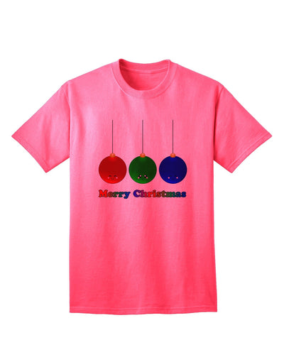 Merry Christmas: Adorable Christmas Ornaments Adult T-Shirt Collection-Mens T-shirts-TooLoud-Neon-Pink-Small-Davson Sales