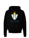 Merry Christmas Cute Angel Girl Dark Hoodie Sweatshirt-Hoodie-TooLoud-Black-Small-Davson Sales