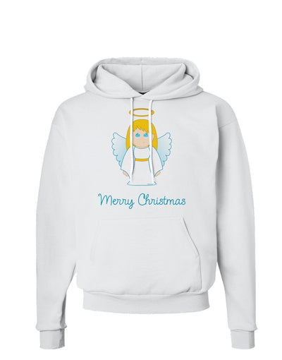 Merry Christmas Cute Angel Girl Hoodie Sweatshirt-Hoodie-TooLoud-White-Small-Davson Sales