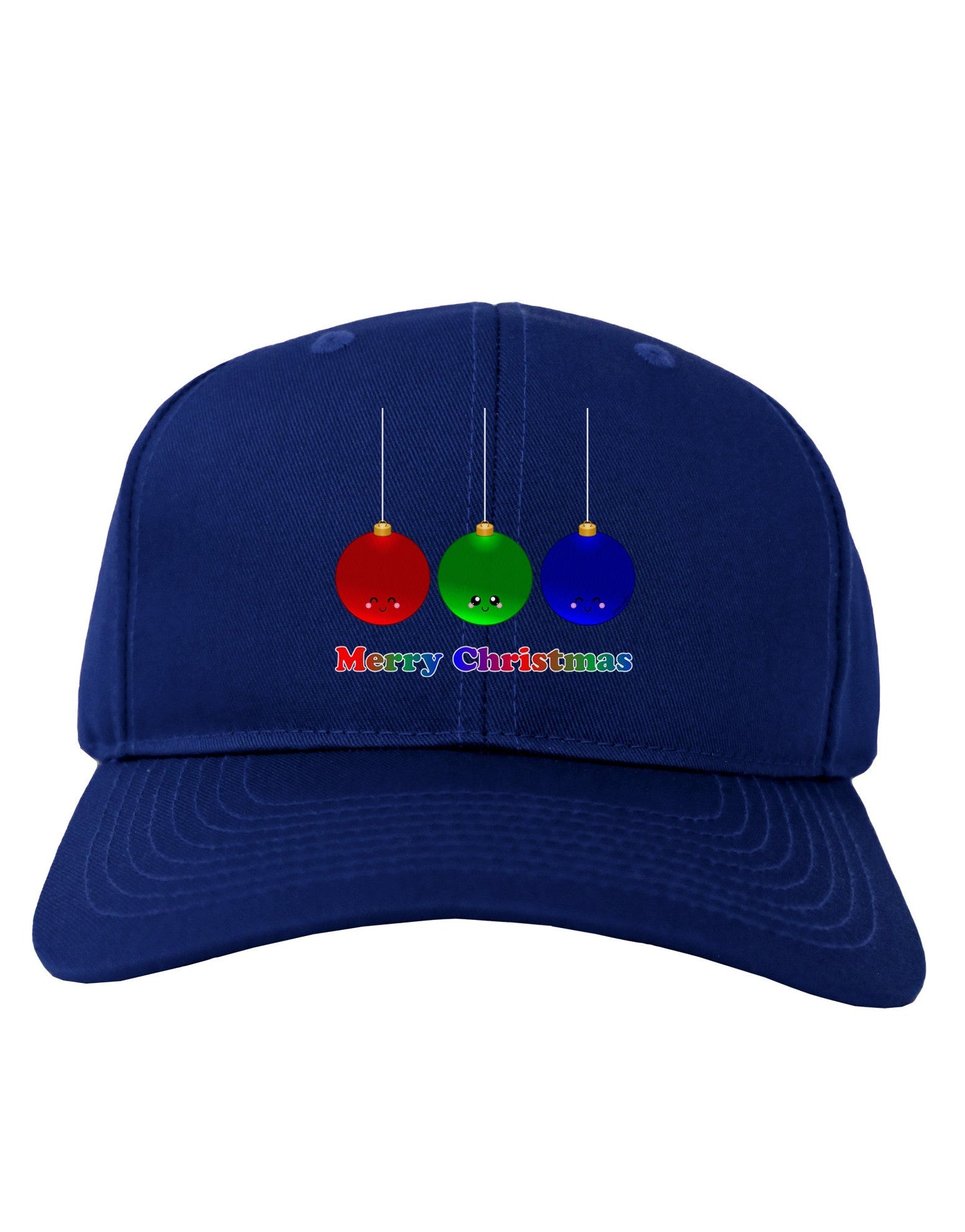Merry Christmas Cute Christmas Ornaments Adult Dark Baseball Cap Hat-Baseball Cap-TooLoud-Royal-Blue-One Size-Davson Sales