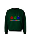 Merry Christmas Cute Christmas Ornaments Adult Dark Sweatshirt-Sweatshirts-TooLoud-Deep-Forest-Green-Small-Davson Sales