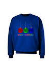 Merry Christmas Cute Christmas Ornaments Adult Dark Sweatshirt-Sweatshirts-TooLoud-Deep-Royal-Blue-Small-Davson Sales