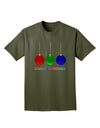 Merry Christmas Cute Christmas Ornaments Adult Dark T-Shirt-Mens T-Shirt-TooLoud-Military-Green-Small-Davson Sales