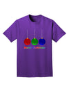 Merry Christmas Cute Christmas Ornaments Adult Dark T-Shirt-Mens T-Shirt-TooLoud-Purple-Small-Davson Sales