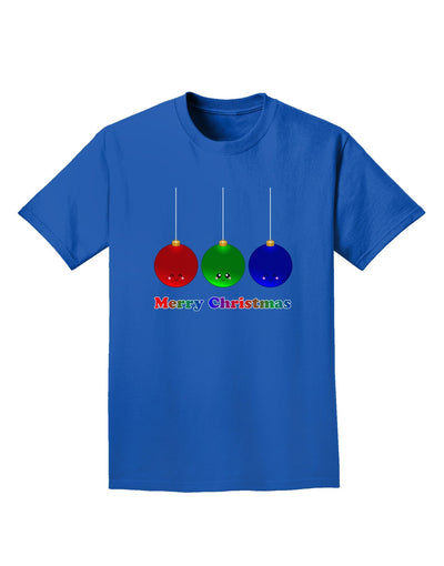 Merry Christmas Cute Christmas Ornaments Adult Dark T-Shirt-Mens T-Shirt-TooLoud-Royal-Blue-Small-Davson Sales