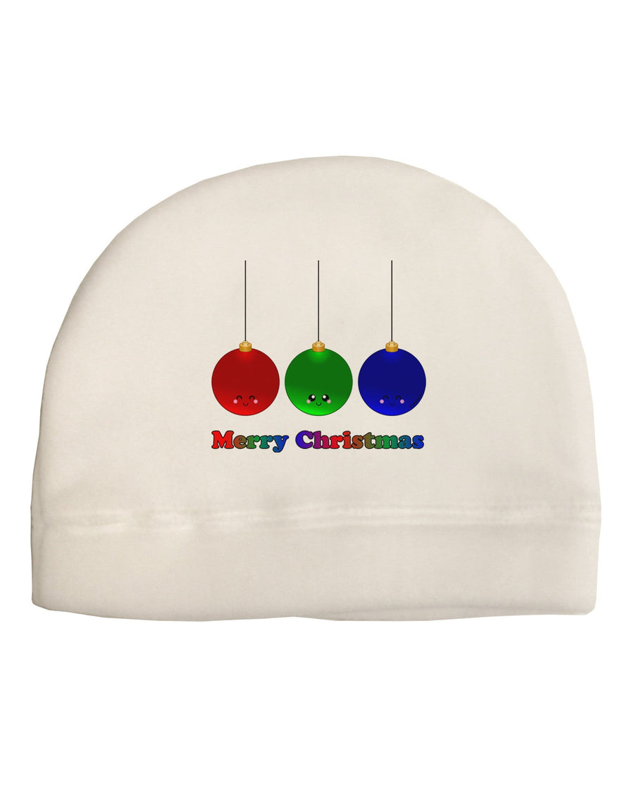 Merry Christmas Cute Christmas Ornaments Adult Fleece Beanie Cap Hat-Ornament-TooLoud-White-One-Size-Fits-Most-Davson Sales