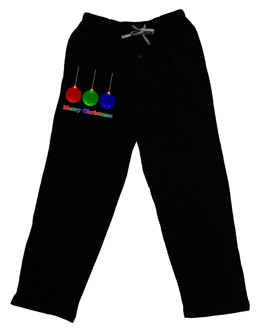 Merry Christmas Cute Christmas Ornaments Adult Lounge Pants - Black-Lounge Pants-TooLoud-Black-Small-Davson Sales