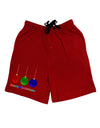 Merry Christmas Cute Christmas Ornaments Adult Lounge Shorts - Red or Black-Ornament-TooLoud-Red-Small-Davson Sales