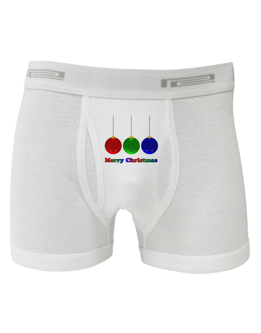 Merry Christmas Cute Christmas Ornaments Boxer Briefs-Boxer Briefs-TooLoud-White-Small-Davson Sales