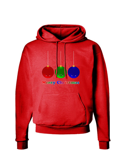 Merry Christmas Cute Christmas Ornaments Dark Hoodie Sweatshirt-Hoodie-TooLoud-Red-Small-Davson Sales