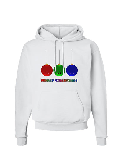 Merry Christmas Cute Christmas Ornaments Hoodie Sweatshirt-Hoodie-TooLoud-White-Small-Davson Sales