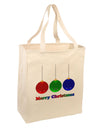 Merry Christmas Cute Christmas Ornaments Large Grocery Tote Bag-Grocery Tote-TooLoud-Natural-Large-Davson Sales