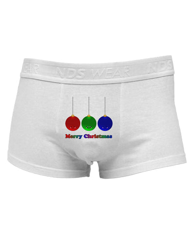 Merry Christmas Cute Christmas Ornaments Mens Cotton Trunk Underwear-Men's Trunk Underwear-TooLoud-White-Small-Davson Sales