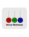 Merry Christmas Cute Christmas Ornaments Mousepad-Ornament-TooLoud-White-Davson Sales