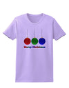 Merry Christmas Cute Christmas Ornaments Womens T-Shirt-Ornament-TooLoud-Lavender-X-Small-Davson Sales