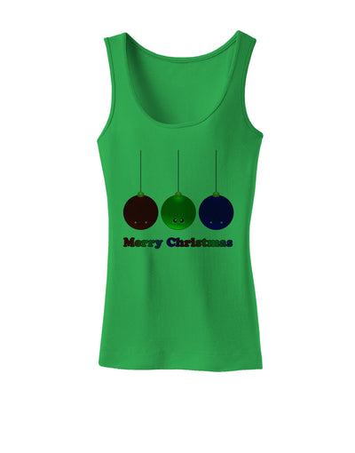 Merry Christmas Cute Christmas Ornaments Womens Tank Top-Ornament-TooLoud-KellyGreen-X-Small-Davson Sales