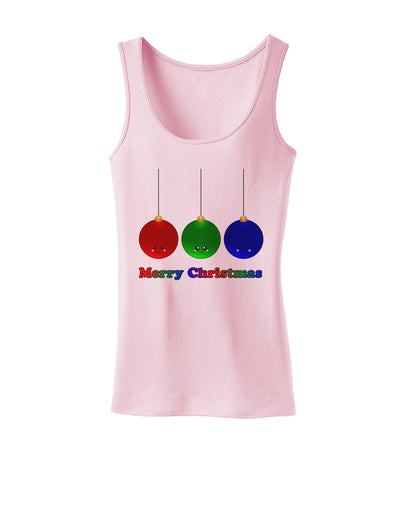 Merry Christmas Cute Christmas Ornaments Womens Tank Top-Ornament-TooLoud-SoftPink-X-Small-Davson Sales