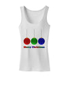 Merry Christmas Cute Christmas Ornaments Womens Tank Top-Ornament-TooLoud-White-X-Small-Davson Sales