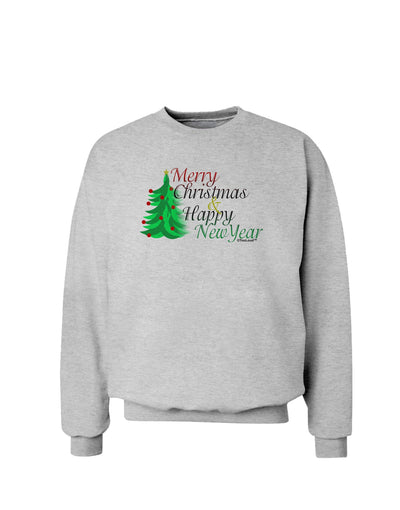 Merry Christmas & Happy New Year Sweatshirt-Sweatshirts-TooLoud-AshGray-Small-Davson Sales