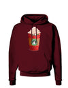 Merry Christmas Latte Cup Dark Hoodie Sweatshirt-Hoodie-TooLoud-Maroon-Small-Davson Sales