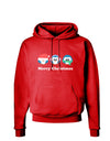 Merry Christmas Penguins See Hear Speak No Evil Dark Hoodie Sweatshirt-Hoodie-TooLoud-Red-Small-Davson Sales