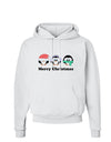 Merry Christmas Penguins See Hear Speak No Evil Hoodie Sweatshirt-Hoodie-TooLoud-White-Small-Davson Sales