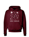 Merry Christmas Shining Night Stars Dark Hoodie Sweatshirt-Hoodie-TooLoud-Maroon-Small-Davson Sales