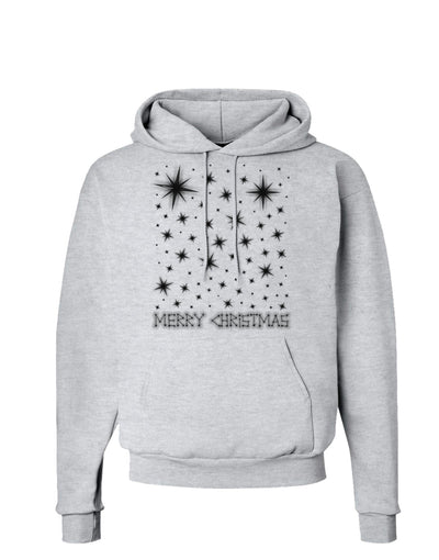 Merry Christmas Shining Night Stars Hoodie Sweatshirt-Hoodie-TooLoud-AshGray-Small-Davson Sales