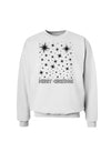 Merry Christmas Shining Night Stars Sweatshirt-Sweatshirts-TooLoud-White-Small-Davson Sales