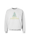 Merry Christmas Sparkles Sweatshirt-Sweatshirts-TooLoud-White-Small-Davson Sales