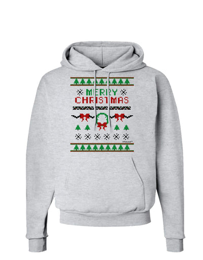 Merry Christmas Ugly Christmas Sweater Hoodie Sweatshirt-Hoodie-TooLoud-AshGray-Small-Davson Sales