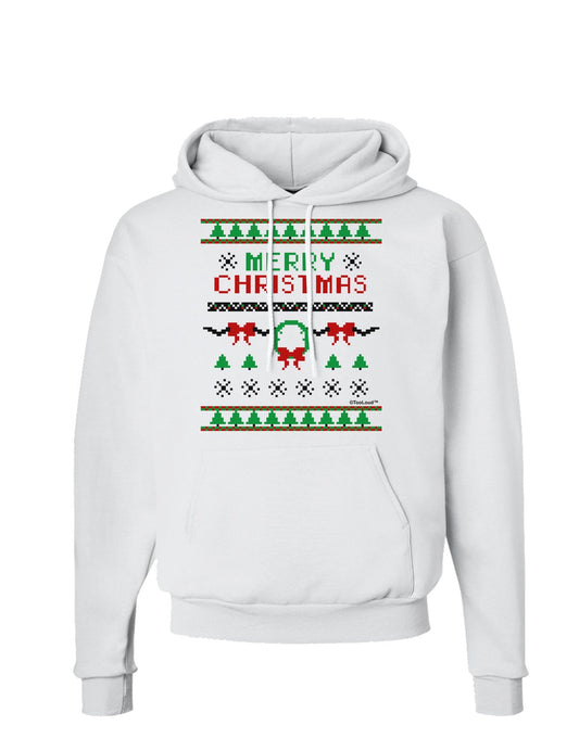 Merry Christmas Ugly Christmas Sweater Hoodie Sweatshirt-Hoodie-TooLoud-White-Small-Davson Sales